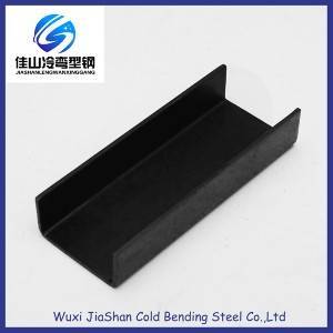 U channel Black Iron Building Material to Installtion