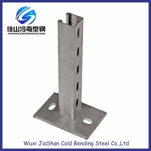 HDG Hot Dipped Galvanizing  column base of Support System Q235