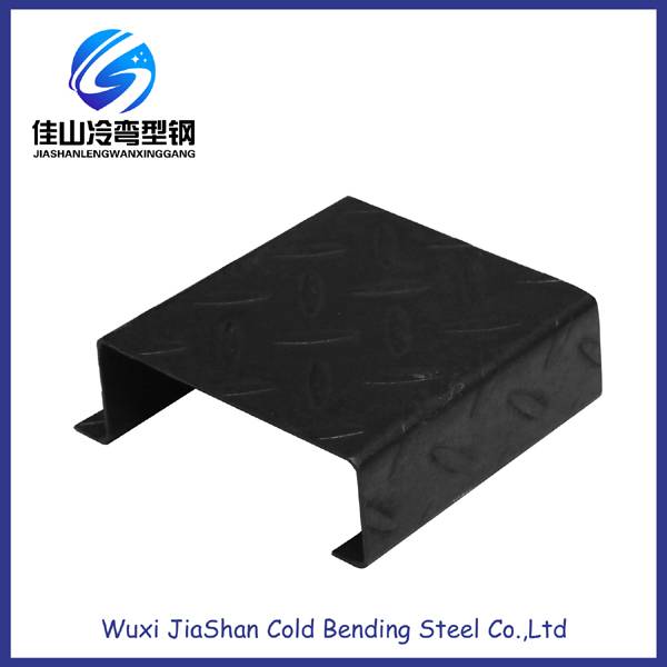 Floor Bearing Plate Black Spray Painting Buiding Support Powder Coated 14GA Featured Image