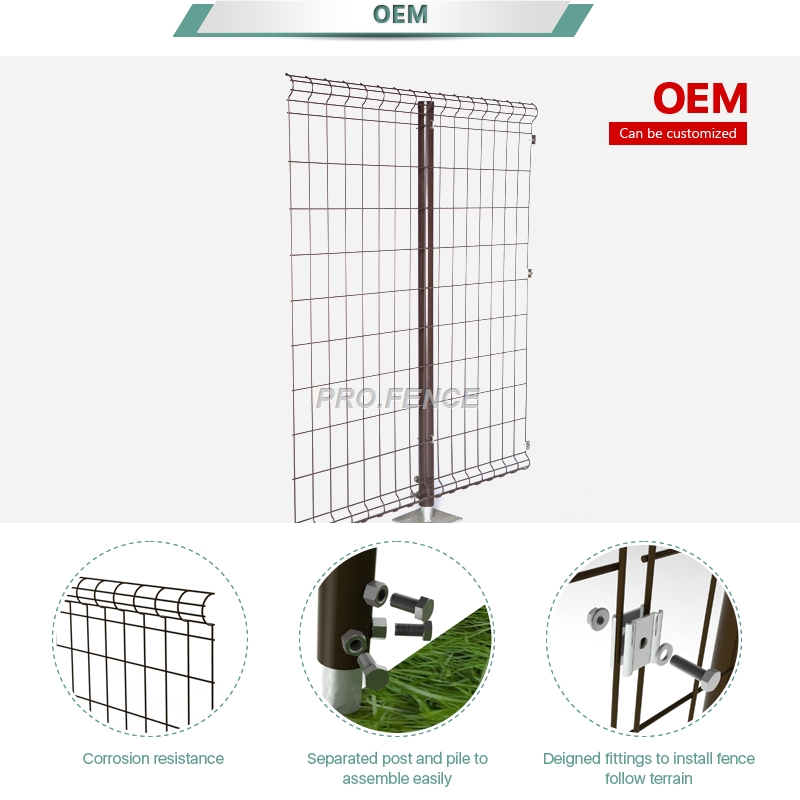 C-shaped Powder Coated Welded Mesh Fence For Power Plants Featured Image