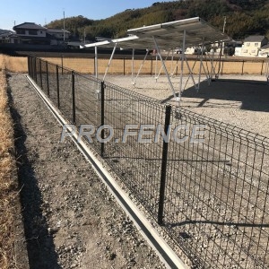 C-shaped Powder Coated Welded Mesh Fence For Power Plants