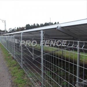M-shaped Galvanized Welded Mesh Fence For Solar Plants