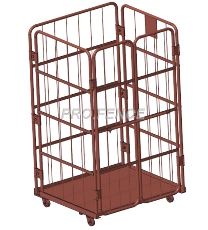 Heavy duty roll cage trolley for material transportation and storage (4 Sided) Featured Image