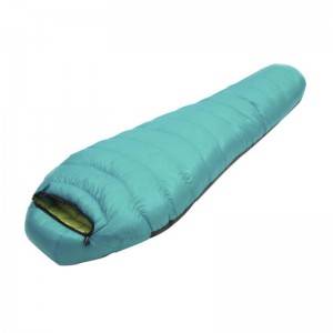 2021 popular bright color down filled mummy sleeping bag