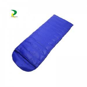 Solid color splicable single envelope sleeping bag with detachable hat OEM
