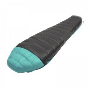 2021 popular bright color down filled mummy sleeping bag