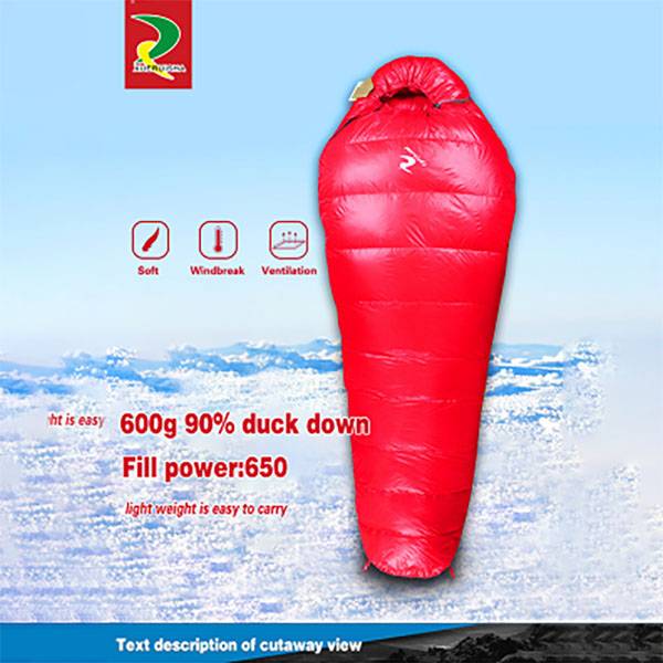 2020 factory winter adult outdoor camping duck/goose down sleeping bag wholesaler