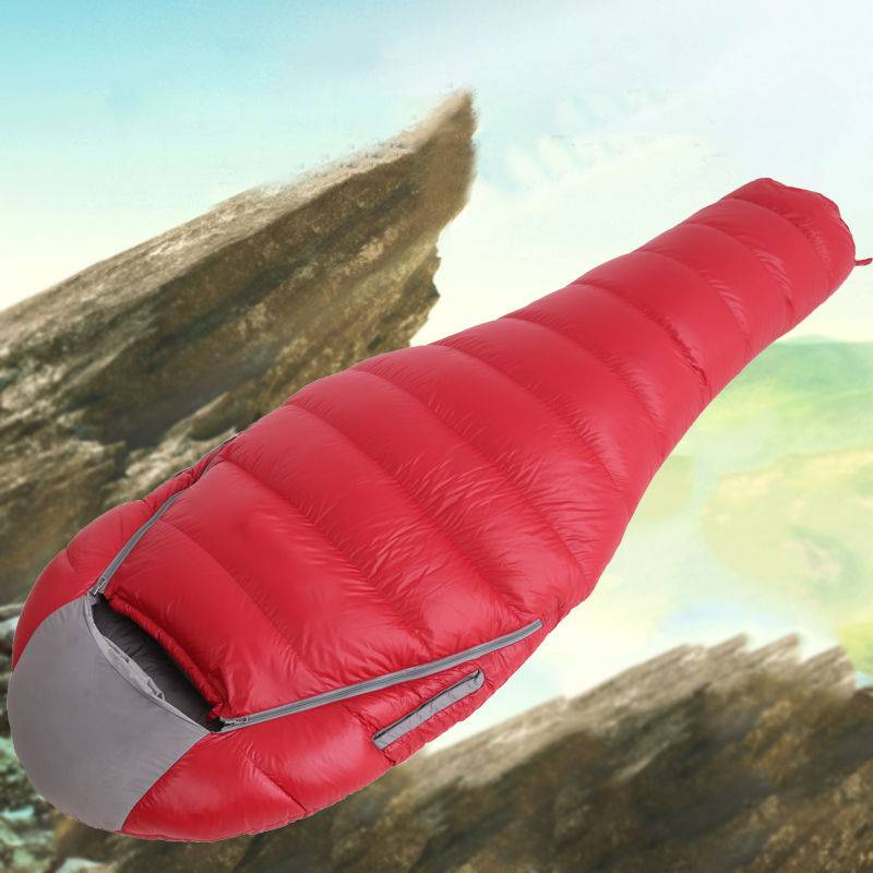Outdoor sports colored mummy sleeping bag that can be used in professional fields OEM