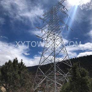 132kV double circuit strain tower
