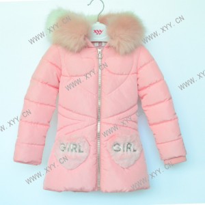 Girl’s padded jacket (Long length pattern) FH-107