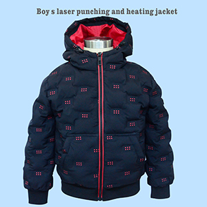Boy’s laser punching and heating jacket/DK-005