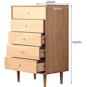 All Solid Wood Chest of Drawers Living Room Bedroom Nightstand#0103