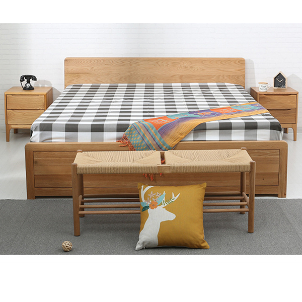 High box bed solid wood double bed storage bed#0111 Featured Image