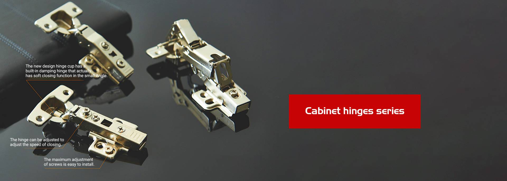 Clip-on cabinet hinge concealed