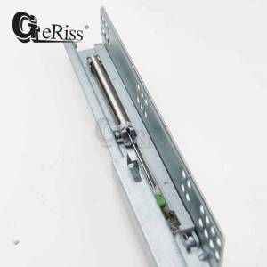 Single Extension Soft Close Undermount Drawer Slide with Adjustable Screws and plugs