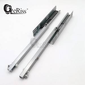 Single Extension Push-open Undermount Drawer Slide with Adjustable Screws