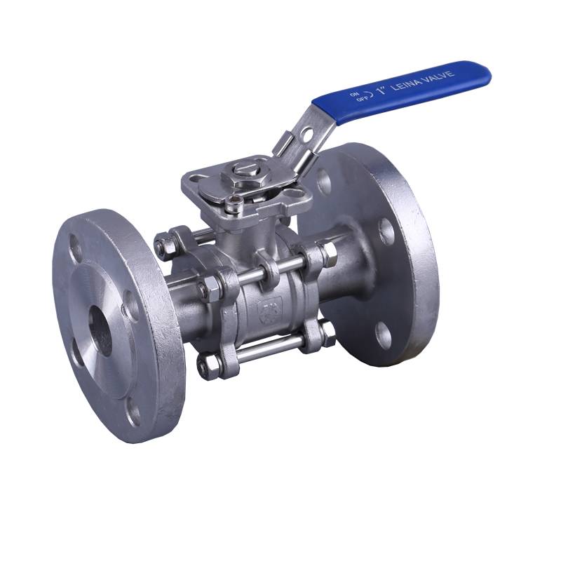 3PC flange ball valve with direct mounting pad 300LBS Featured Image