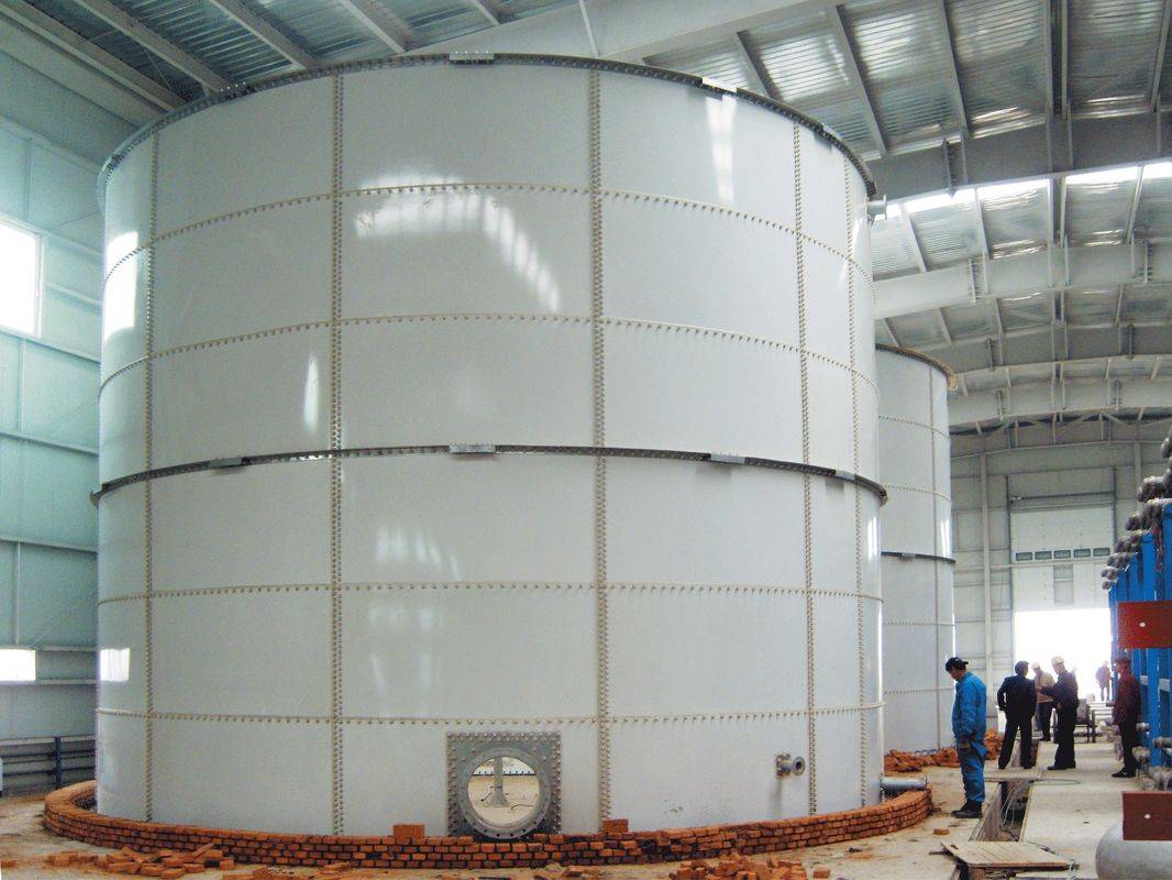 Lightweight Bolted Steel Water Storage Tanks 2 Layer Glass Coating