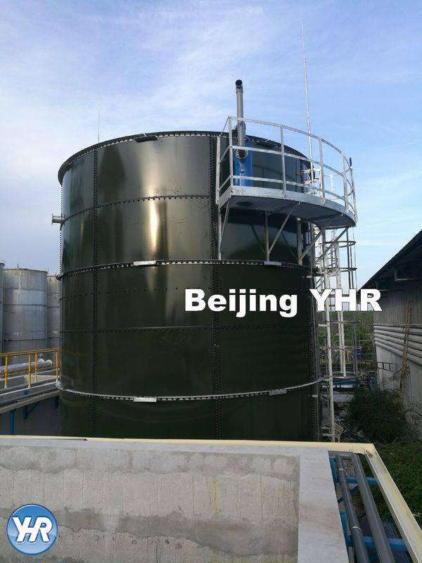 GFS Glass Fused Steel Tanks , Anaerobic Biogas Digester UASB 2.4m X 1.2m