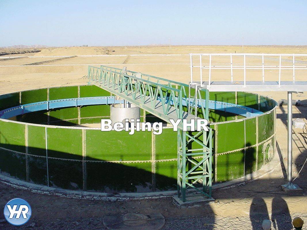 Domestic Wastewater Treatment Reactor , Dark Green Wastewater Storage Tank