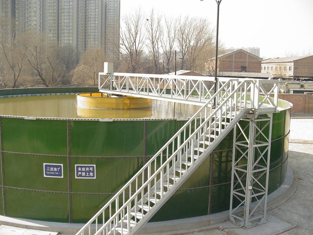 Glass Coated Bolted Steel Water Storage Tanks 0.25 – 0.45 Mm Thickness