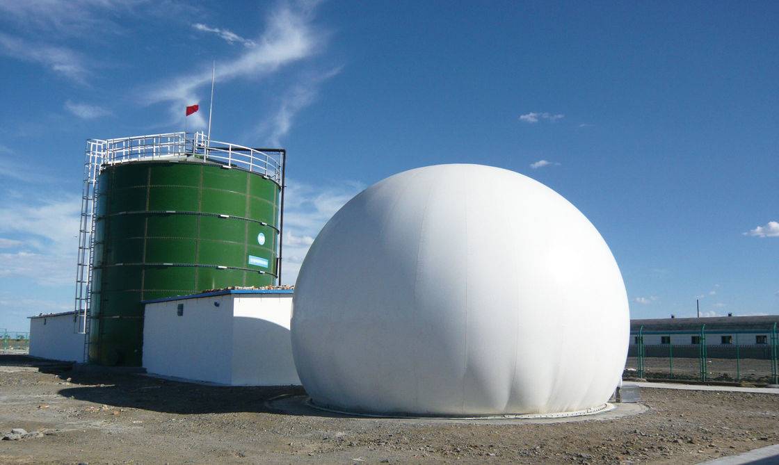 Hardness 6.0 Mohs Glass Fused Steel Biogas Storage Tank