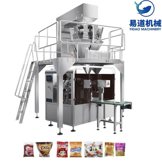 Automatic Pre-Made Zipper Pouch Filling and Weighing Packing Machine