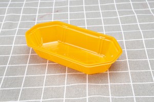 Good Quality Disposable Plastic Meal Tray - New disposable pet transparent color plastic fruit and vegetable boat type tray mango packing box 21-11 – Yihao