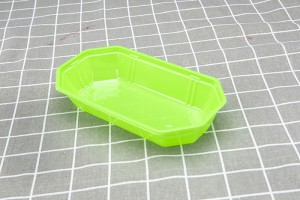 OEM/ODM China Melon Tray - New disposable pet transparent color plastic fruit and vegetable boat type tray mango packing box 23-13 – Yihao