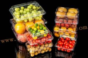Supermarket Fruit/ Vegetable Packing Clear Plastic Food Disposable Container