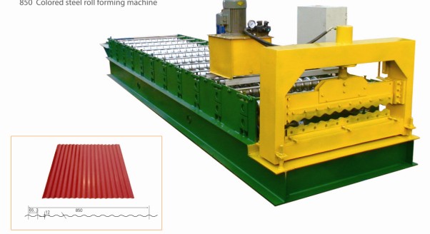 corrugated roof sheet machine with PLC