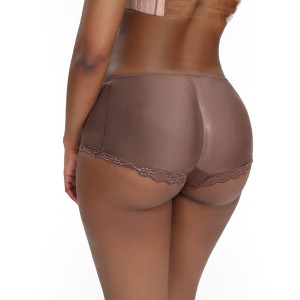Plus Size Lace Trim Brazilian Tight Butt Lift Pants Underwear Padding Enhancer For Women