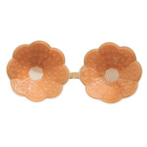 Silicone Strapless Adhesive Bra  Reusable Seamless Sticky Push Up Backless Invisible Bra for Women Flower-shape