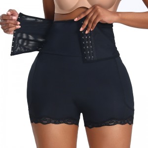 Amazon hot sale plus size High Waist Butt Lifter Panty power women hook shapewear tummy control slimming body shaper