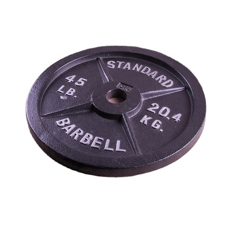 Four Cast Iron Barbell Free Weight plate