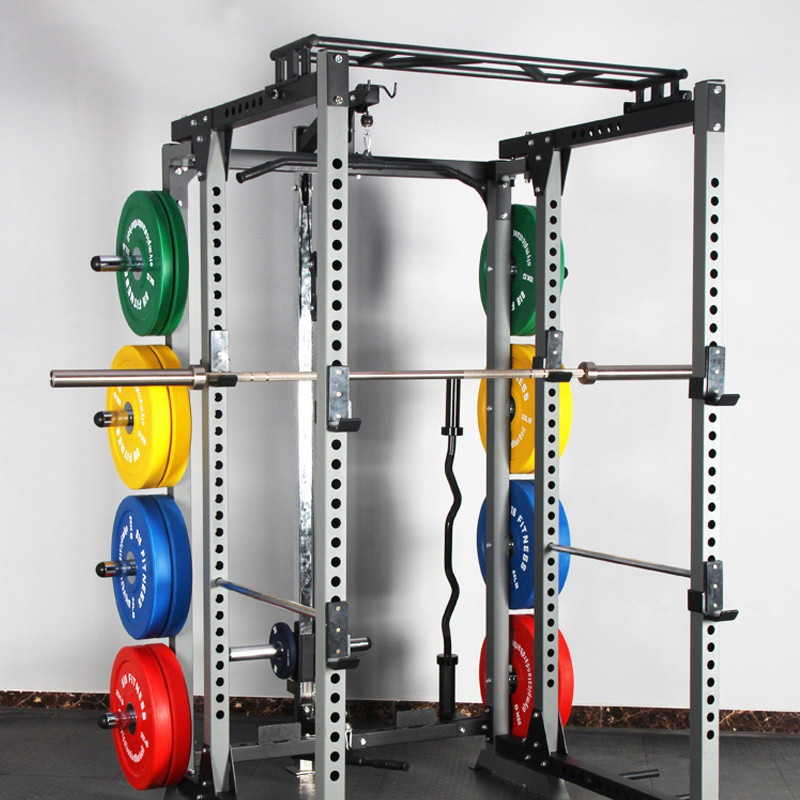 Folding frame squat rack