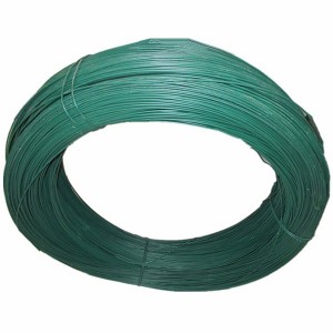 Low carbon steel wire with plastic coated pvc wire/pvc coated iron wire