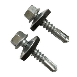China wholesale hex head self-drilling screw hexagon roof rubber washers self drilling screw