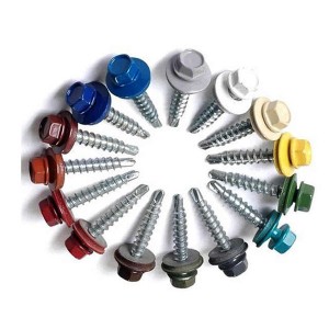 China wholesale hex head self-drilling screw hexagon roof rubber washers self drilling screw