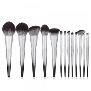 OEM Grey Color 13pcs Brush Set Nano Hair Makeup Brush Set