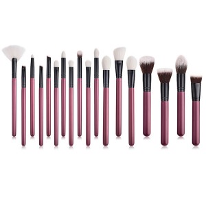 Private label 18pcs Luxury makeup brush set with synthetic hair
