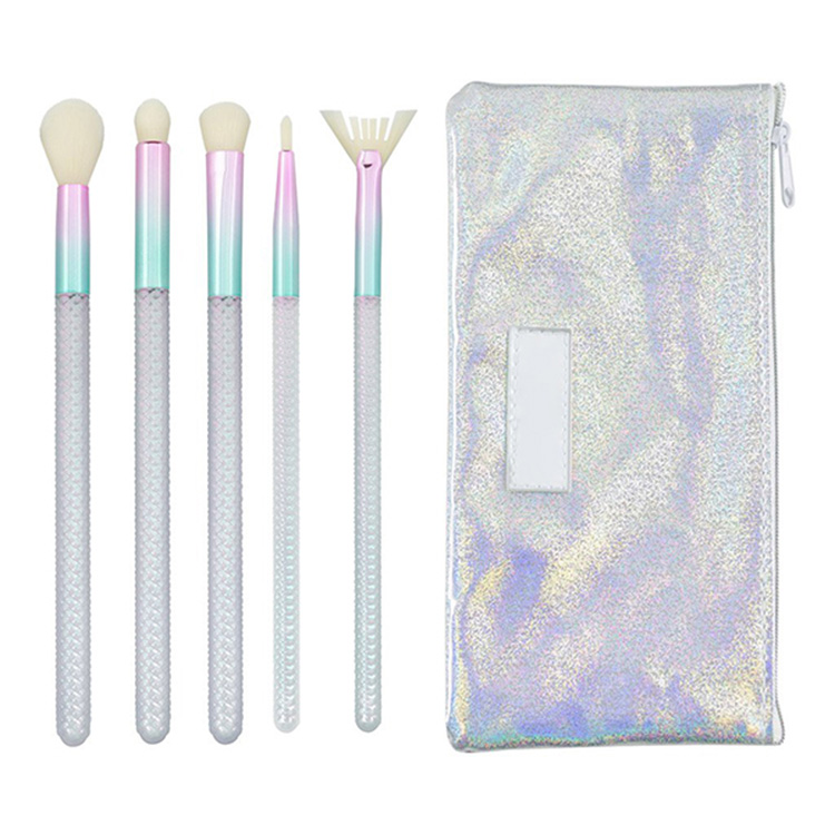 5pcs cosmetic brush with bag