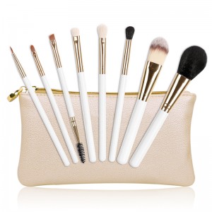 8PCS Makeup Brush Set Premium Synthetic hair for Cosmetic Powder Concealers Eye Shadows Durable