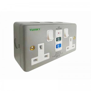 Wholesale UK safety Box type 13A 30mA RCD Prote...