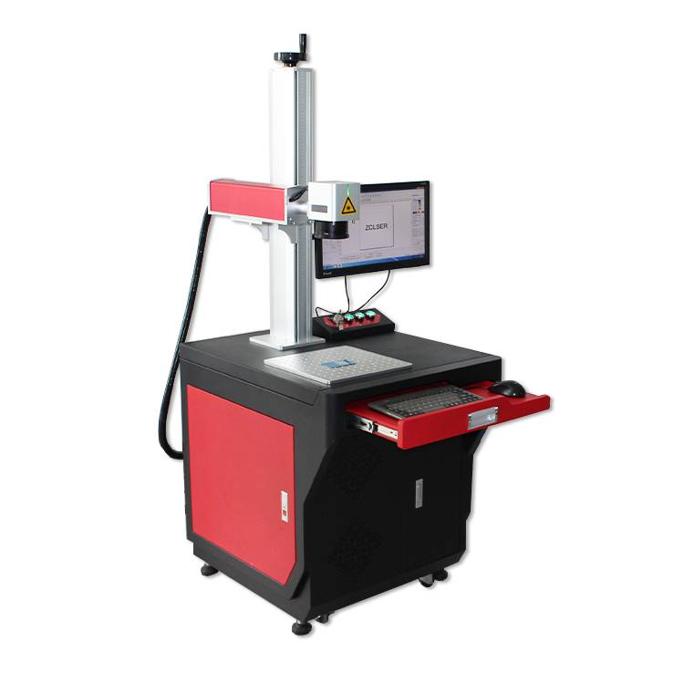 Black Red Desktop Fiber Laser Marking Machine