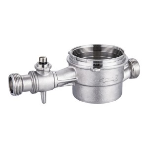 ZF1005 Stainless Steel water meter body with valve controlled for Drinking water system