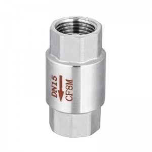 Stainless steel spring check valve female thread  DN20 OEM