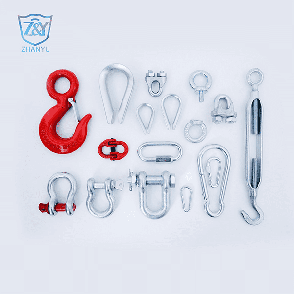 DIN 741 Hardware, Rigging Zinc plated carbon steel Rigging Wire Clips, Malleable Wire Rope Clips Featured Image