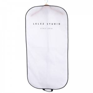 White garment bag man’s suit cover bag,foldable garment bag for suit