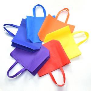 Stock Promotional Colored Non Woven Tote Shopping Bag